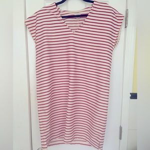 J Crew V neck striped shift